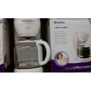 Rival 12 Cup Coffee Maker with Water Level Window & Pause