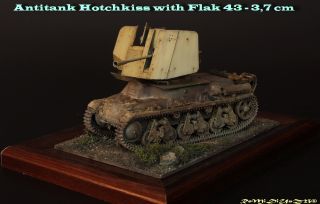 Pro Built German Flakpanzer Hotchkiss 1 35
