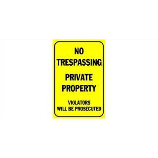 3x6 Vinyl Banner   No Trespassing, Private Property