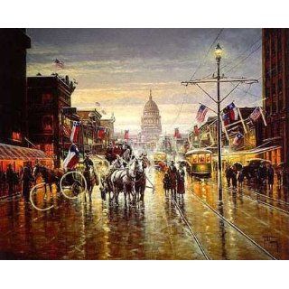 Jack Terry   After The Centennial Parade Giclee on Canvas
