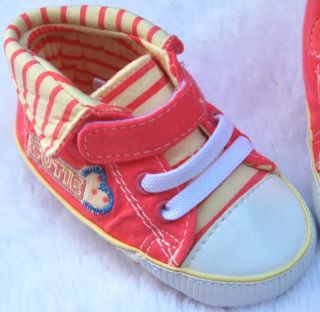 Red Tennis Kids Toddler Baby Girl Shoes UK Size 2 3 4