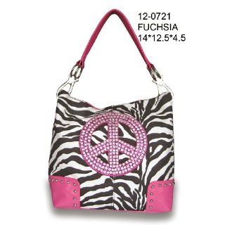 Handbags Purse Zebra Print Peace Sign Tote Bags Toys
