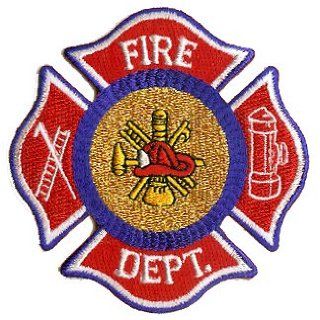 2.5 Red Blue Fire Department Seal Symbol Logo Patch