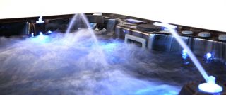   Jet Balboa Hot Tub Spa FULL TEAK CABINET Stainless Jets OZONE Lights