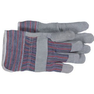 Boss Gloves 4093 Large Gray and Blue Economy Split Leather