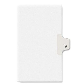 Avery Consumer Products Alphabetical Divider, V, Side