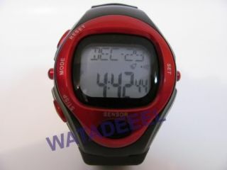 New Pulse Heart Rate Monitor Calories Counter Fitness Watch Red 02
