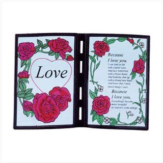 Double frame, stained glass plaque   Style 25500 Home