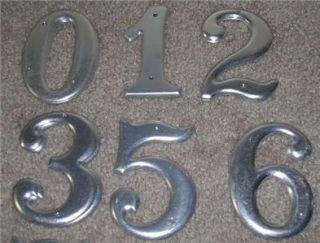 35 Unused Vtg Art Deco Aluminum House Address Numbers