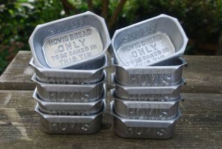 10 Original Hovis Bread Tins rare unused industrial vintage antique