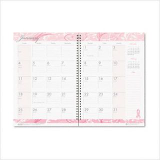 Breast Cancer Awareness Monthly Planner Journal 7 x 10 Pink 2012