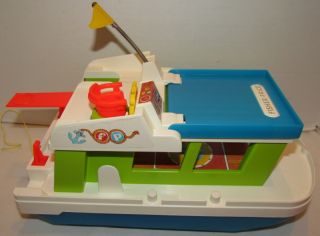  Price Little People 985 Houseboat with Box 1972 100 Complete
