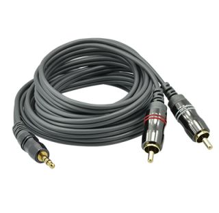 10 ft Premium Long Cable Gold Tip Metal 3 5mm to RCA Audio Shell
