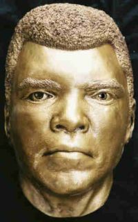 Muhammad Ali Life Mask Eyes of Champ Gold Boxing Art