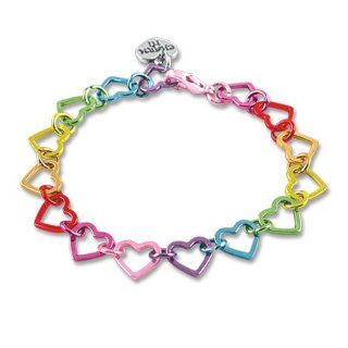 CHARM IT Rainbow Heart Link Charm Bracelet   Starter