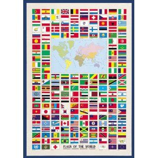 Safari Laminated Flags of the World Poster Toys & Games