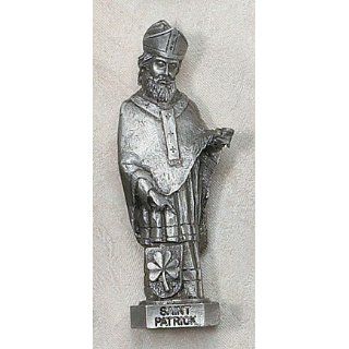 St. Patrick 3 Patron Saint Statue Genuine Pewter Catholic