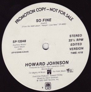 Howard Johnson So Fine 1982 Orig 12 Promo Hear