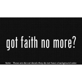 (2x) Got Faith No More Logo sticker vinyl decals
