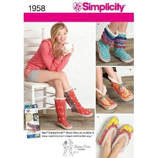 Simplicity Misses Slippers Sewing Pattern 1958 , Size A (S