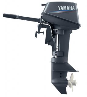 2009 Yamaha 8 HP 2 Stroke Outboard Motor Tiller 15 Shaft Boat Engine