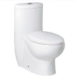 Ariel Platinum Hermes Contemporary One Piece White Toilet with Dual