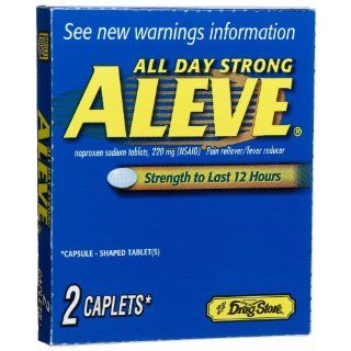 Lil Drugstore Products Aleve Caplets, 2 Count Boxes (Pack