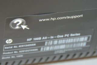 HP 100B All in One AMD E 350 Dual Core 1 6GHz 250GB HDD Desktop
