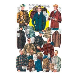 Mens Shirts, Sweaters, and Wind Breakers 20x30 poster