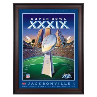 Framed Canvas 36 x 48 Super Bowl XXXIX Program Print