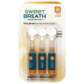 Sweet Breath Sugar Free Micro Mist Breath Spray, Citrus, 3