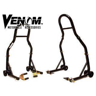 Venom Sport Bike Motorcycle Front Fork & Rear Paddle Combo Wheel Lift