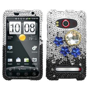  Crystal Diamond BLING Hard Case Phone Cover for Sprint HTC EVO 4G