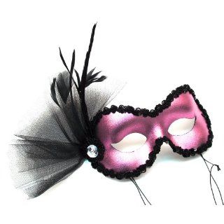 Euphoria Pink and Black Womens Masquerade Mask Toys