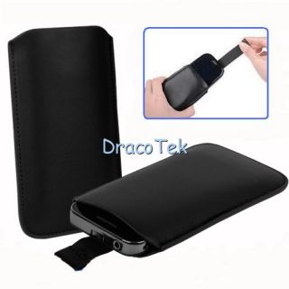  Leather case with pull cord FOR HTC SMART PHONEs 4.3 inch PHONES