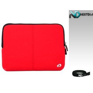 Archos 101 G9 10 Inch Tablet Red Fitt Slim Neoprene Sleeve