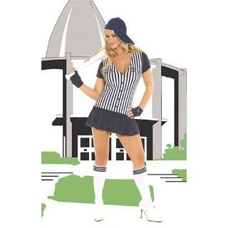 Sexy Baseball Player Costume Includes Short Sleeve Mini