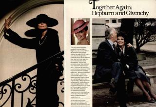 1979 Article on Audrey Hepburn Hubert de Givenchy