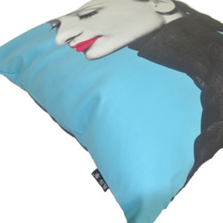 Modern Blue Print Audrey Hepburn Picture Pop Art Pillow Case Cushion