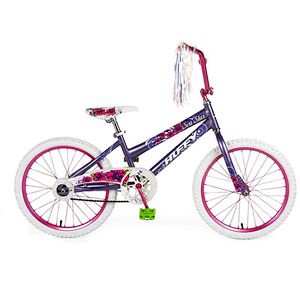 Huffy Girls Purple Bicycle features classic BMX style steel frame Jr