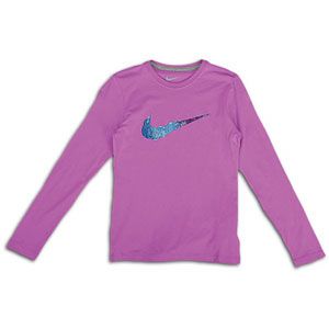 Nike Rainbow Swoosh L/S T Shirt   Girls Grade School   Casual