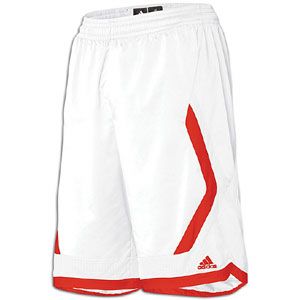adidas Crazy Light 10 Basketball Short   Mens   White/University Red