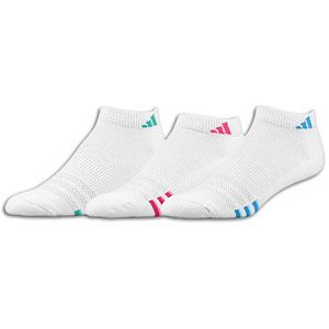 adidas Variegrated 3 Pack Low Sock   Womens   White/Fresh Splash/Aero
