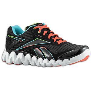 Reebok ZigActivate   Mens   Running   Shoes   Black/Neon Cherry/Neon
