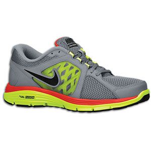 Nike Dual Fusion Run   Mens   Running   Shoes   Cool Grey/Volt