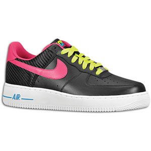 Nike Air Force 1 Low   Mens   Basketball   Shoes   Black/Fireberry