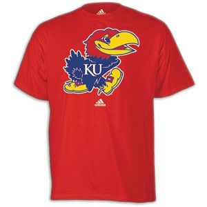 adidas College Logo T Shirt   Mens   Basketball   Fan Gear   Kansas