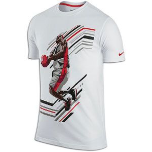 Nike Lebron Action T Shirt   Mens   Basketball   Clothing   White