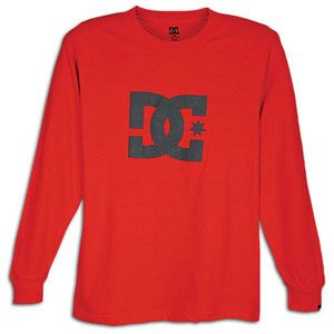 DC Shoes Star L/S T Shirt   Mens   Skate   Clothing   Athletic Red