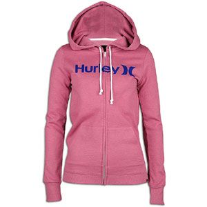 Hurley One & Only Slim Full Zip Hoodie   Womens   Casual   Clothing
